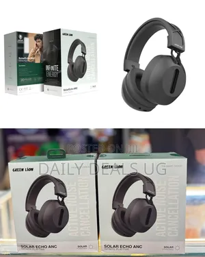 Green Lion Solar Echo Anc Infinite Playtime Head Phones