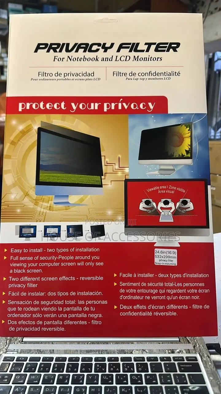 Private Screen 24 Inch 16.9 for Note Book and LCD Monitor