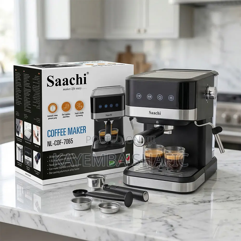 Saachi 20-Bar Espresso Cappuccino Coffee Maker (Nl-Cof-7065)