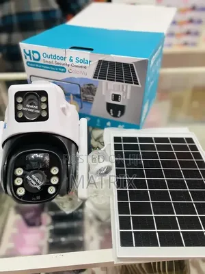 Dual Lens Solar Powered 360 Degrees 4g Sim Outdoor Camera