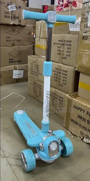 Adjustable Blue Kids Scooter