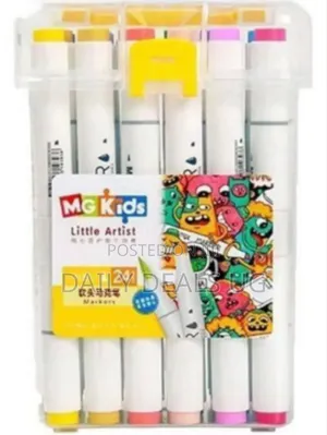 Set of 24 M G Kids Little Artist Dual-Tip Markers