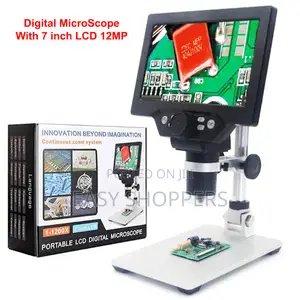 Digital Microscope 7 Inch LCD Display 1-1200x Continuous
