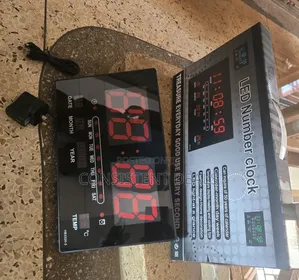 Digital Led Wall Alarm Clock With Temperature, Calendar
