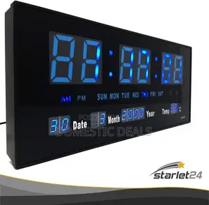 Led Wall Clock With Timer, Alarm Clock, Calendar