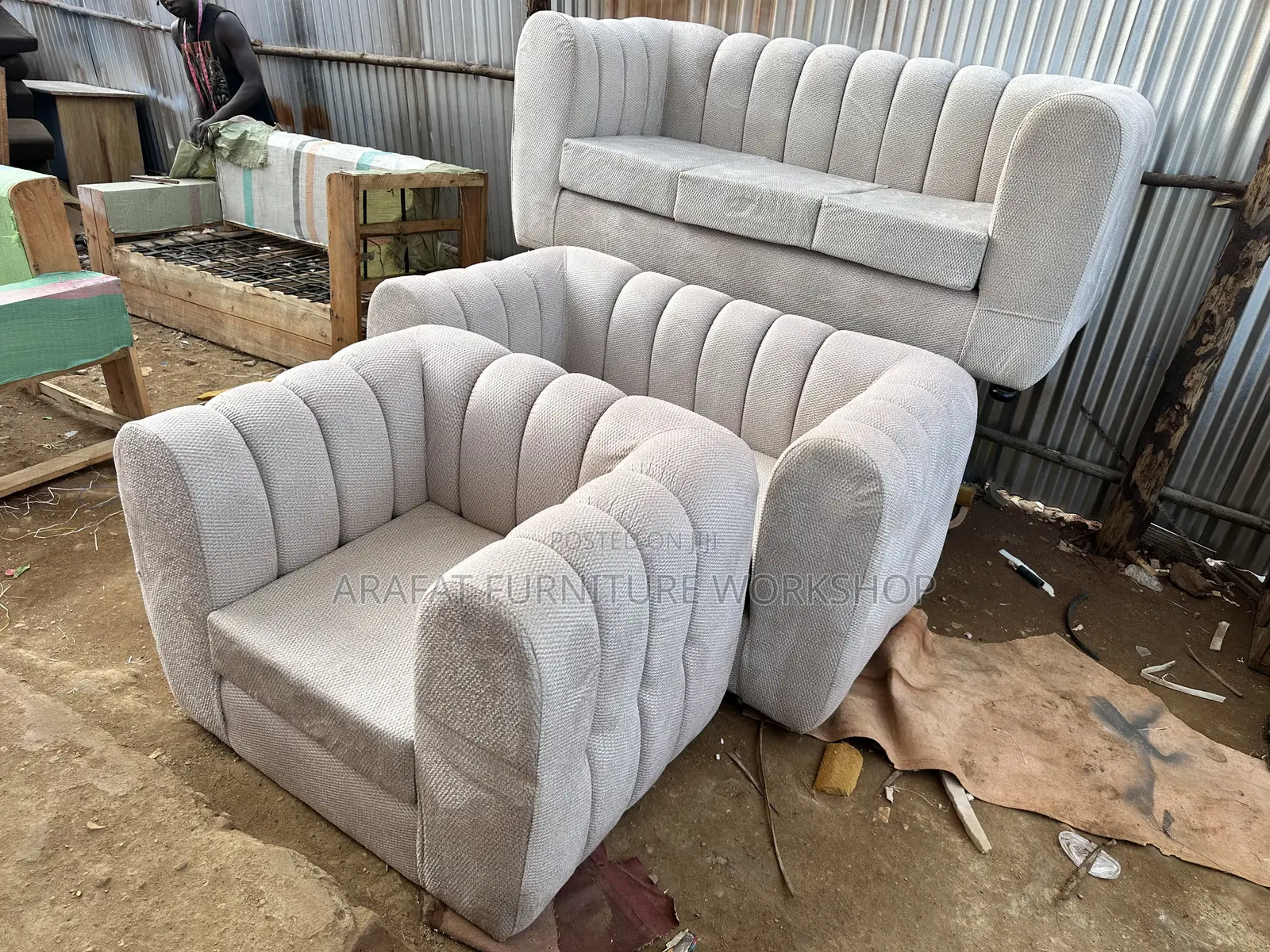 Modern Box Sofa Set