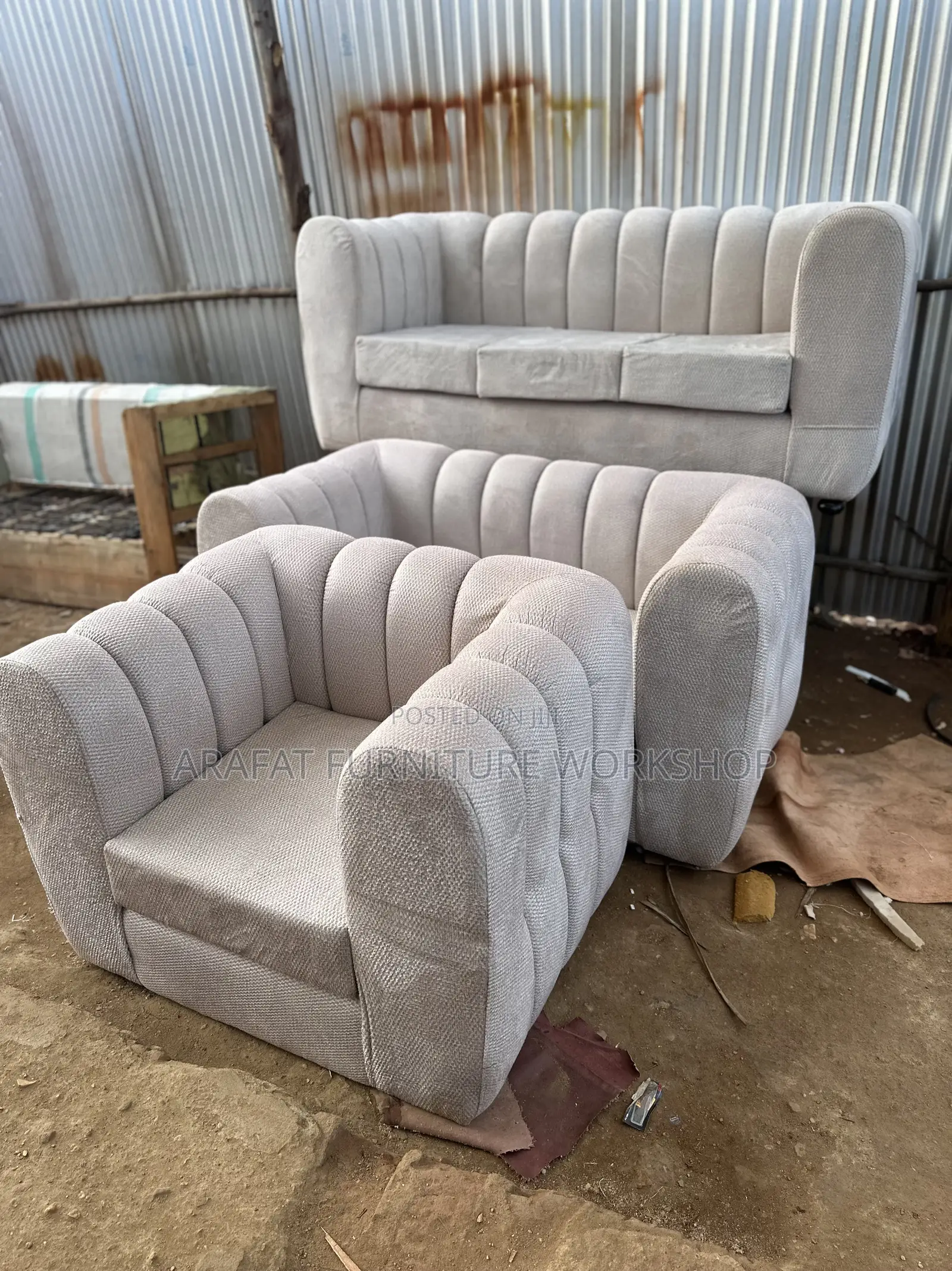 Modern Box Sofa Set