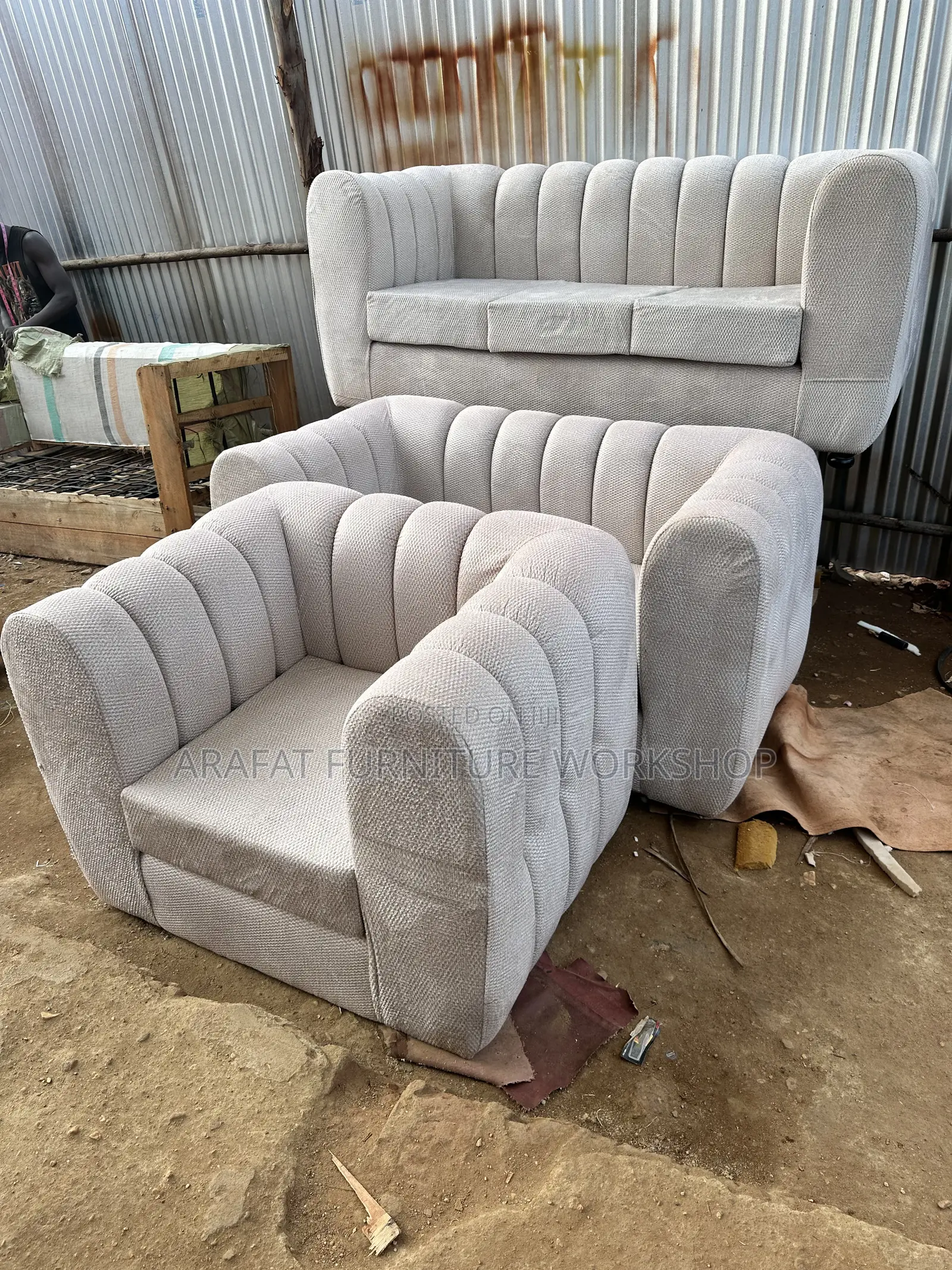 Modern Box Sofa Set