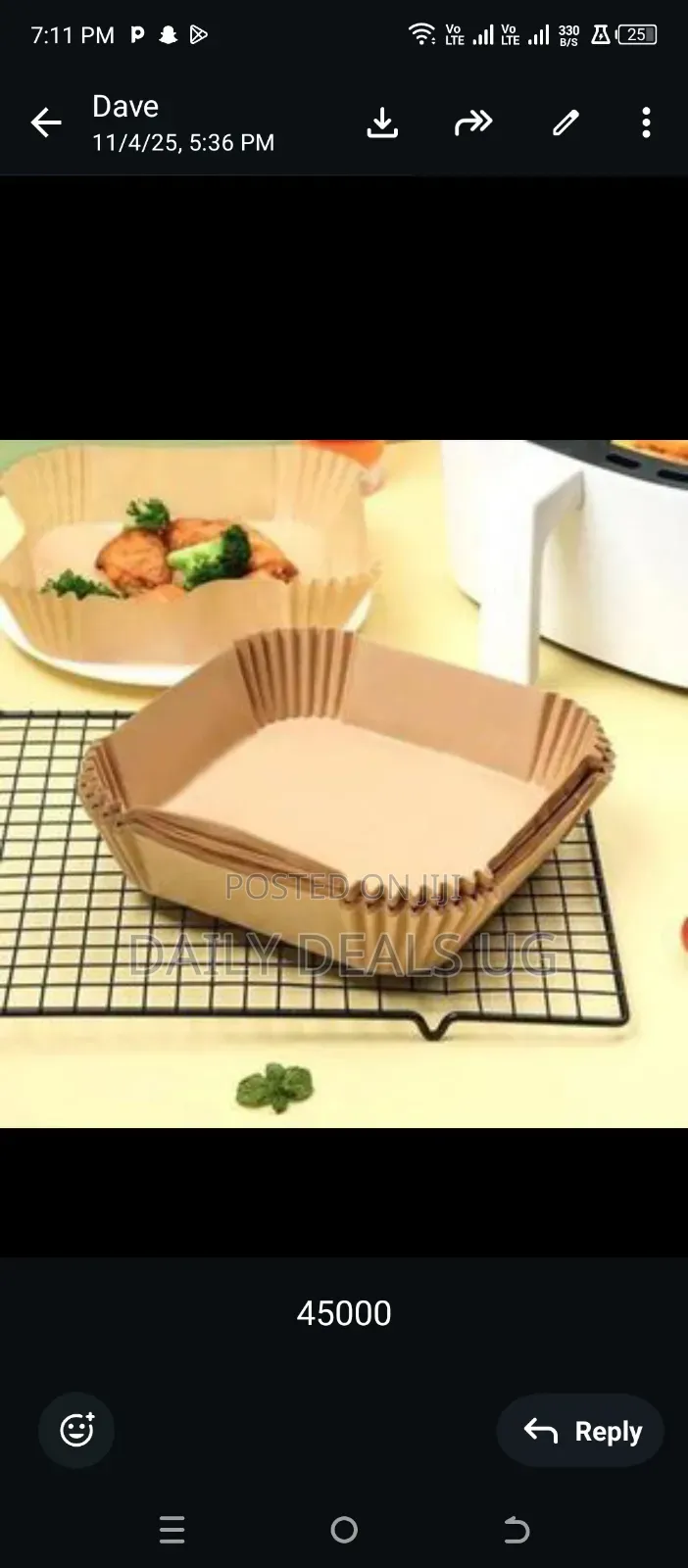 Disposable, Square-Shaped Parchment Paper Liners