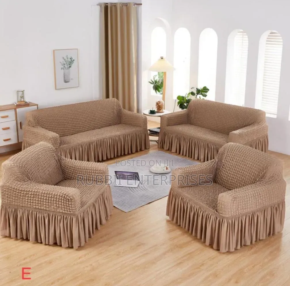 Sofa Covers ~ 7 Seater(Brown)