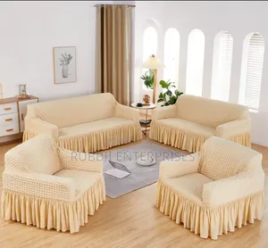 Sofa Covers~ 7 Seater( Cream)