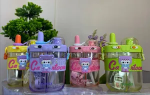 800ml Double-Chambered Cartoon Water Bottle