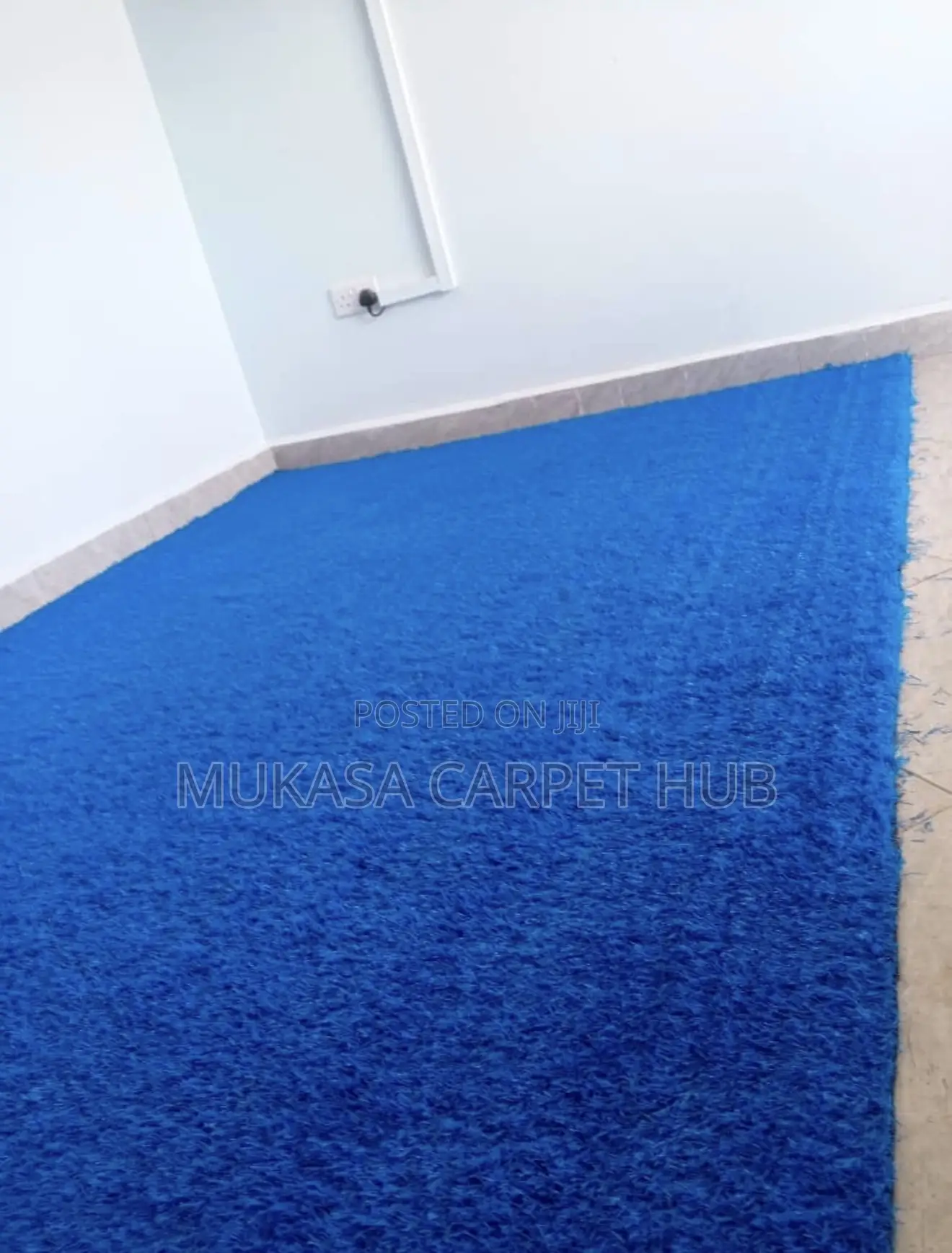 Blue Decorative Grass Carpet – Supply Installation
