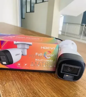Dahua 2mp Bullet Color Camera | Waterproof + Audio Analog CCTV Camera