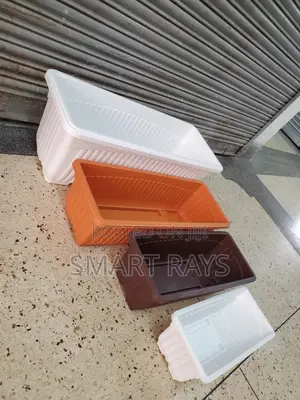 Rectangular Plastic Flower Pots In Different Sizes