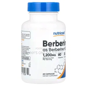 Berberine Hcl, 1200mg, 60 Capsules