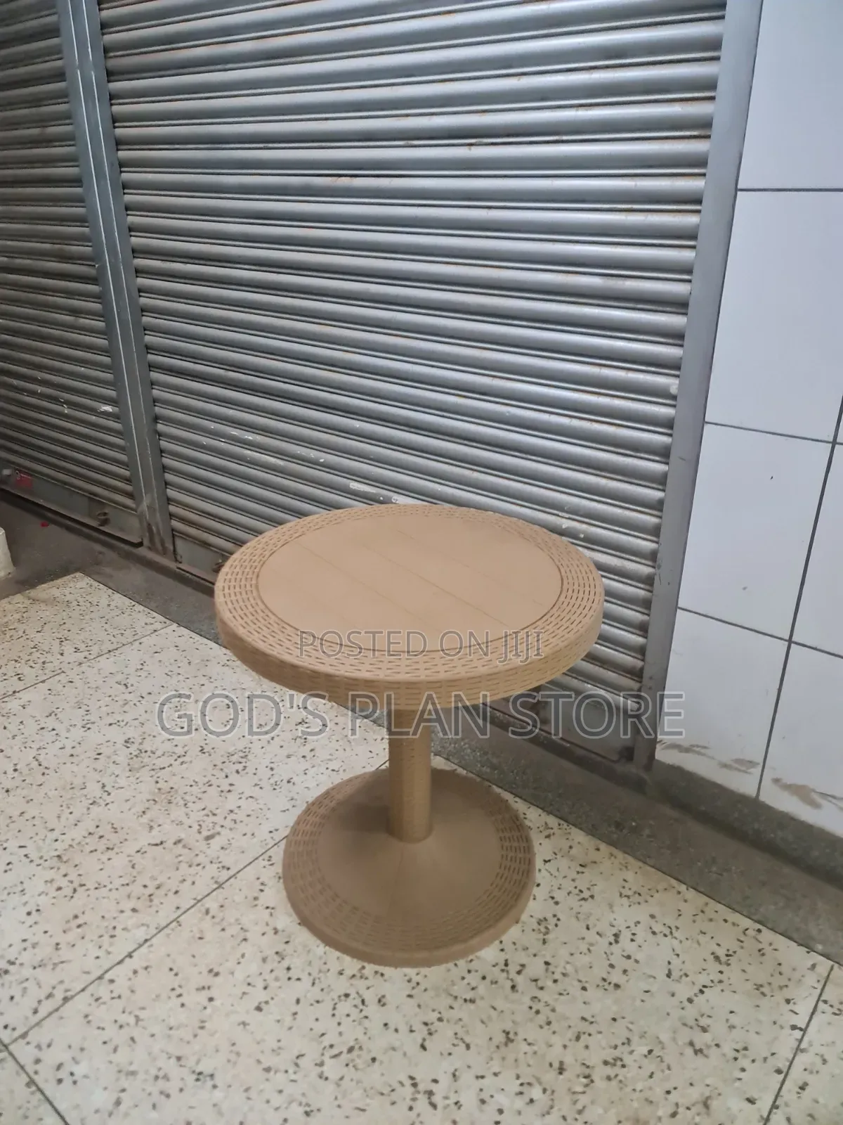 Rattan Plastic Round Table Plastic Table 4people