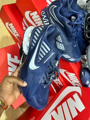 Blue Nike Shox Running Sneakers