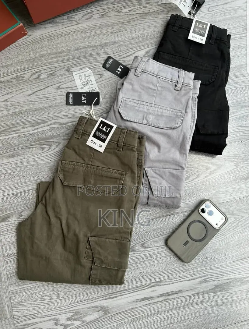 Cargo Pants by L T Feature Functional Side Pockets
