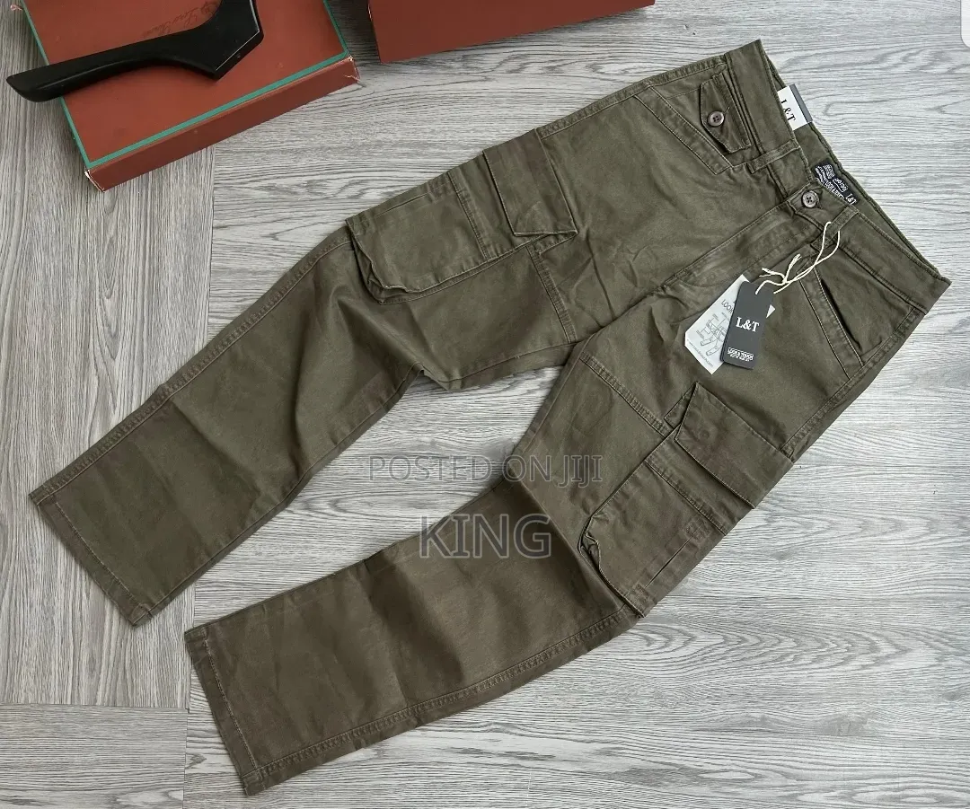 Cargo Pants by L T Feature Functional Side Pockets