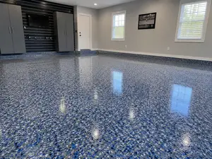 Blue Grey Epoxy Flooring – Modern, Durable Elegant