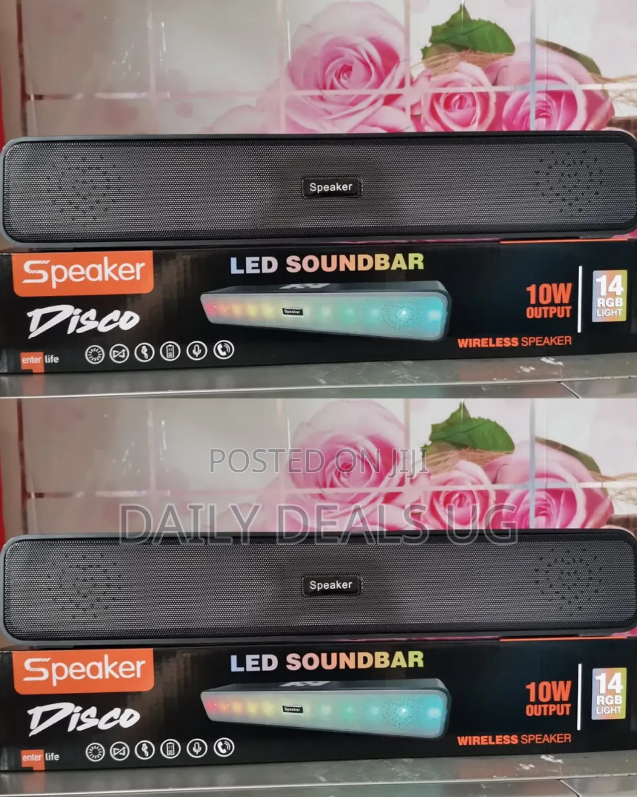 10w Disco Led Soundbar Featuring RGB Lighting Effects