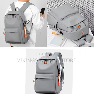 Solid Color Business Travel Backpack Man Nylon Lightweight Water Proof