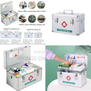 16inch Home First Aid Kit Medicine Box, First Aid Safe With Lock
