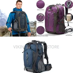 Hiking Backpack 40l Waterproof Hiking Daypack With Rain Cover, Outdoor