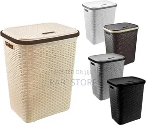 Classy Plastic Laundry Basket With Cover