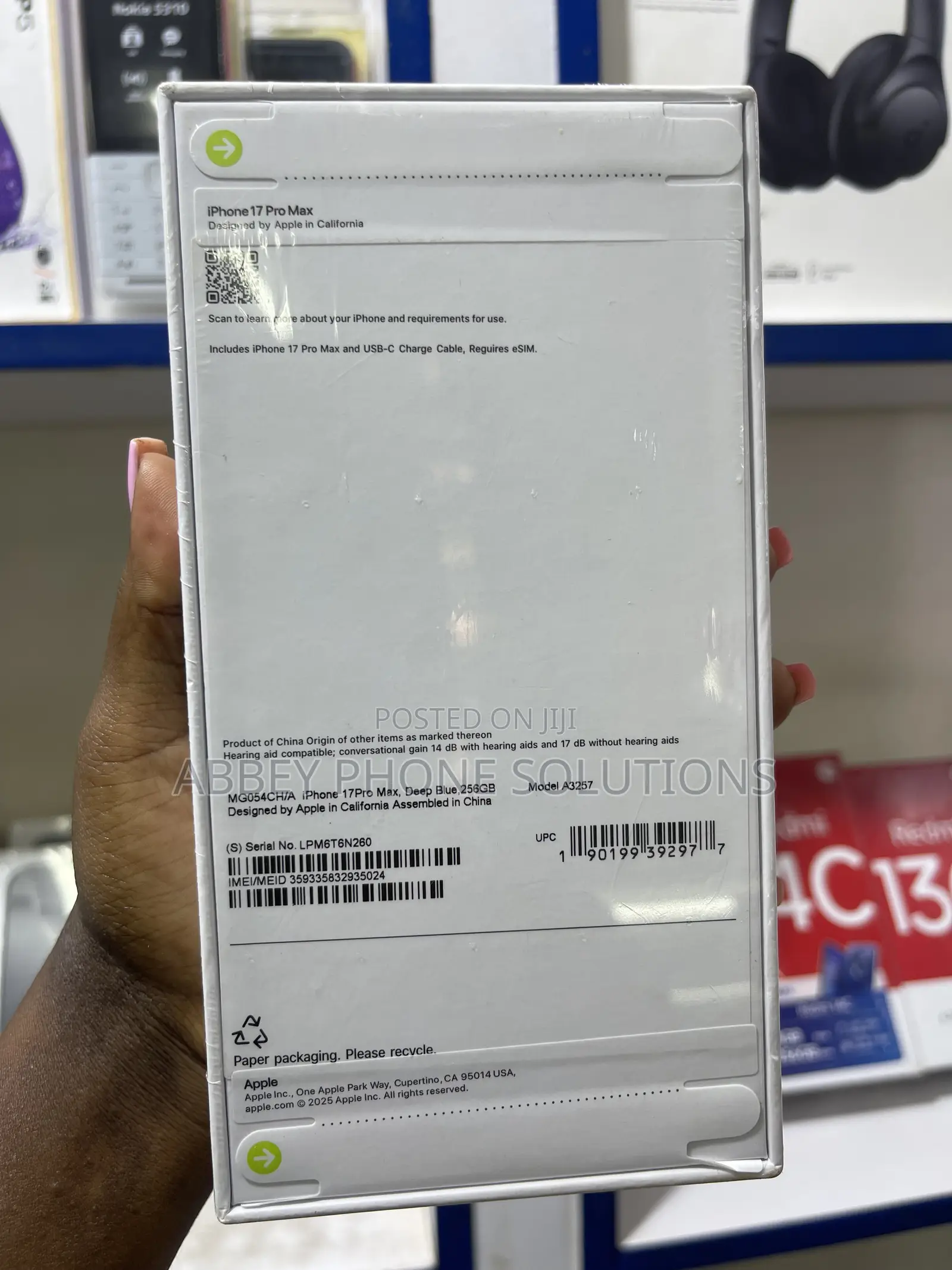 New Apple iPhone 17 Pro Max 256 GB Blue