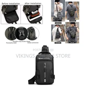 Cross-Border Exclusively for New Men's Multi-Functional Chest Bag