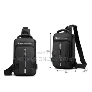 Cross-Border Exclusively for New Men's Multi-Functional Chest Bag