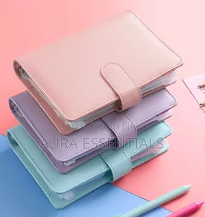 Leather A6 Budget Binder With Magnetic Closure.