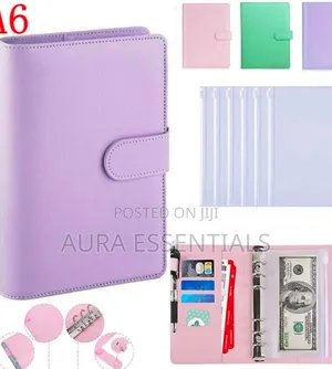 Leather A6 Budget Binder With Magnetic Closure.