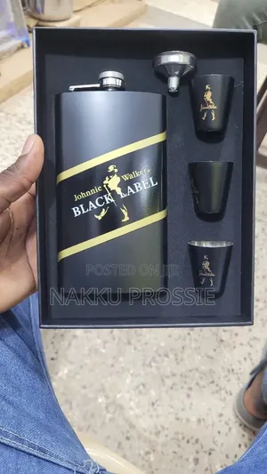 Johnnie Walker Black Hip Flask