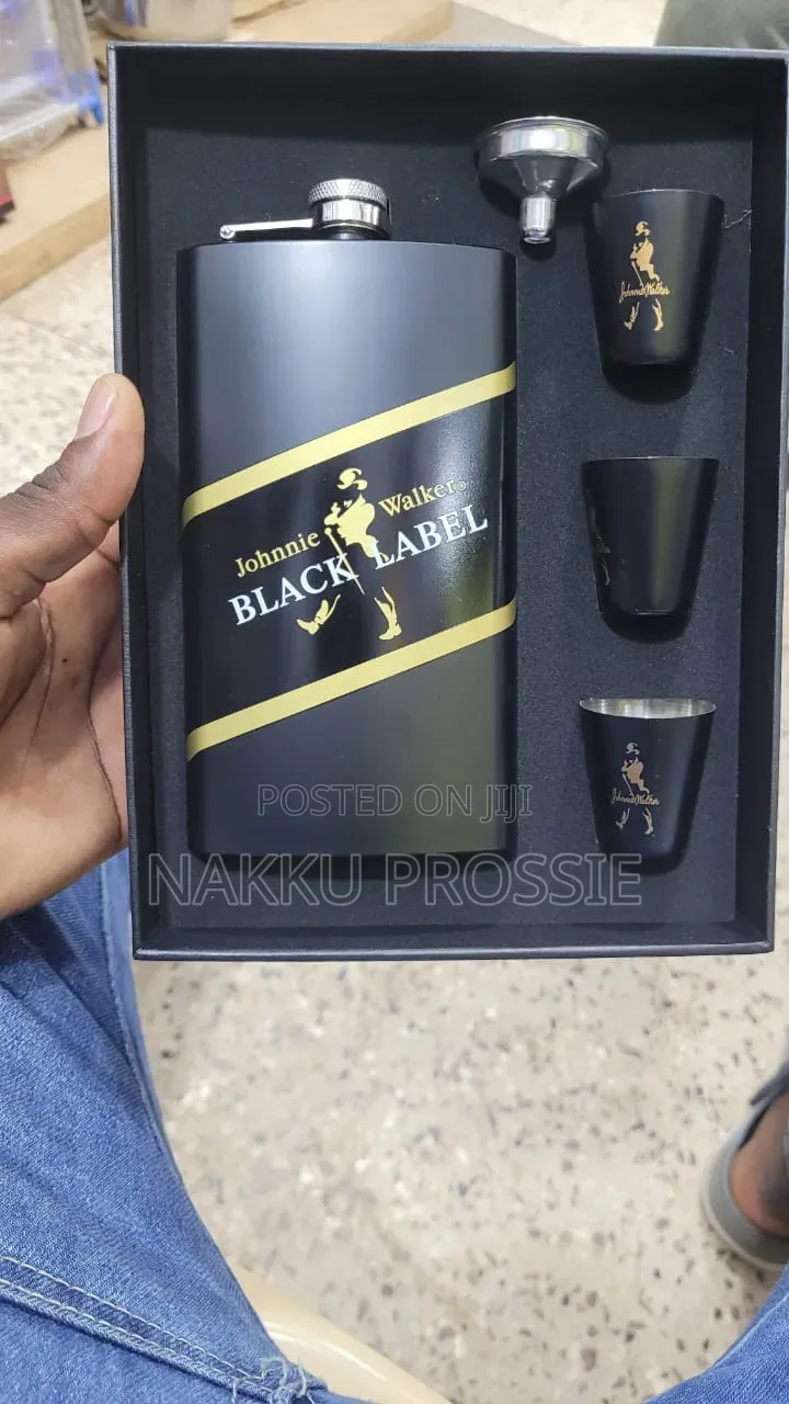 Johnnie Walker Black Hip Flask
