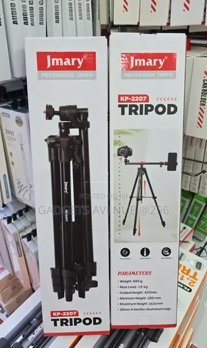 Jmary Kp-2207 Professional Overhead Vloging Tripod a 2-in-1 Design.