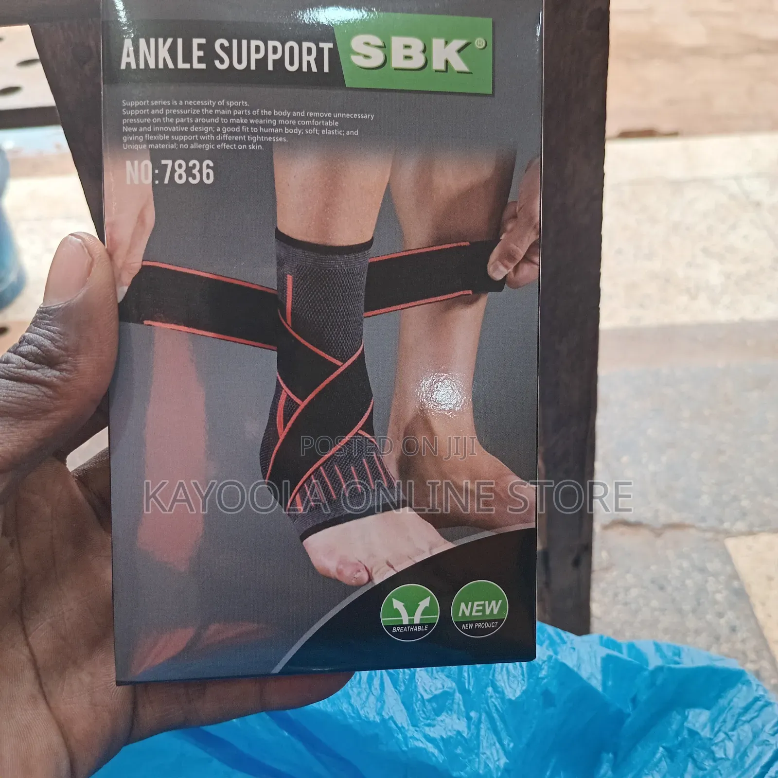1 Pc Adjustable Compression Ankle Support Brace