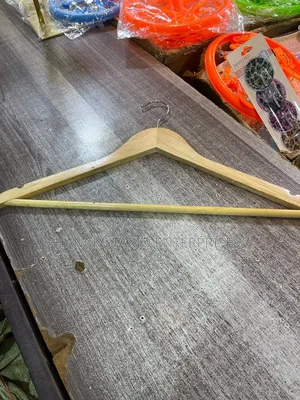 Premium Natural Wood Clothes Hanger With Trouser Bar