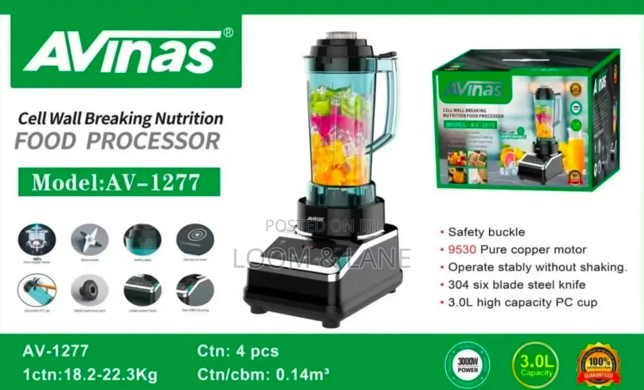 3litres Avinas Av-1277 Cell Wall Breaking Nutrition Food Processor