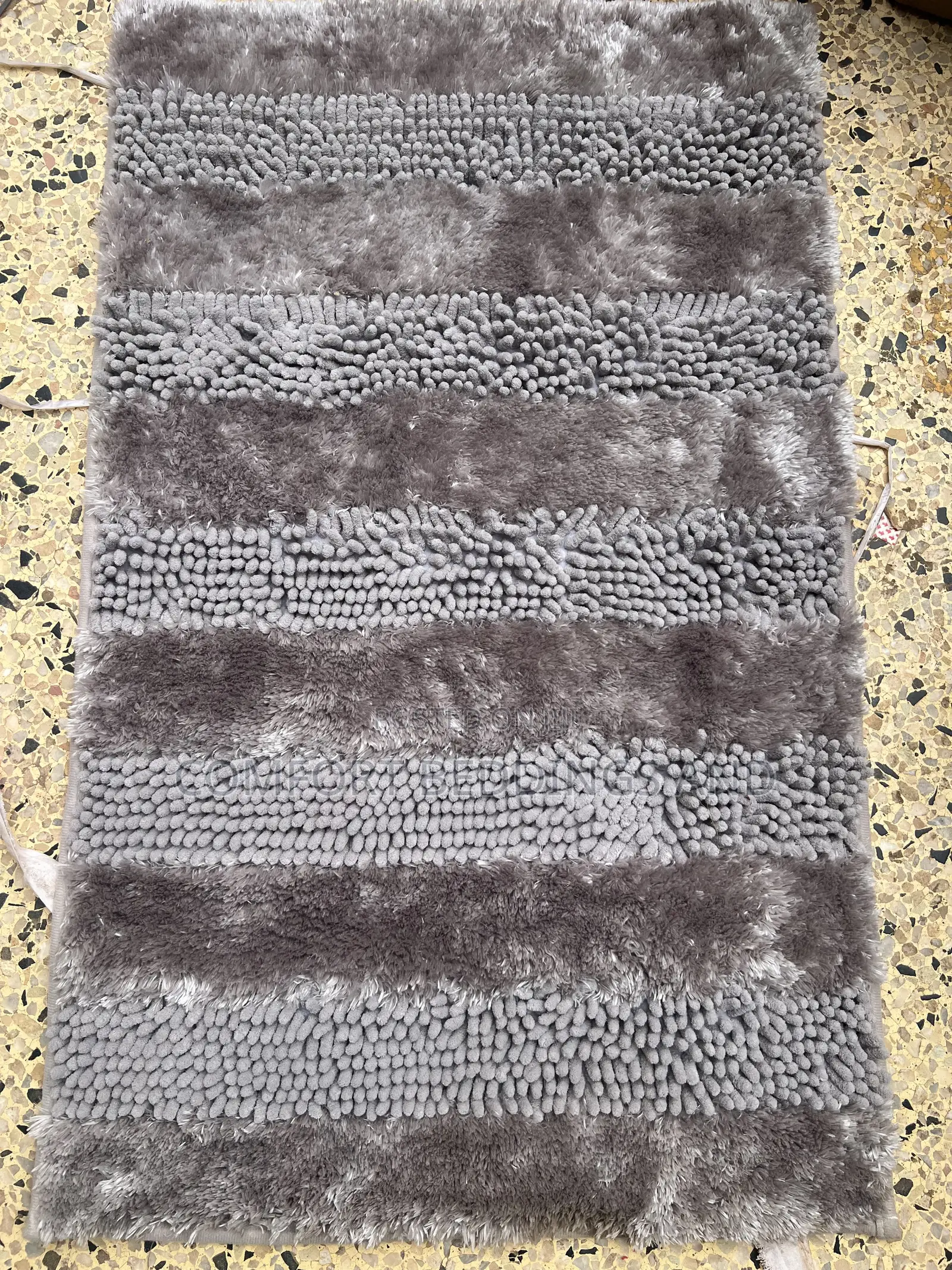 Bathroom Door Mat Gray