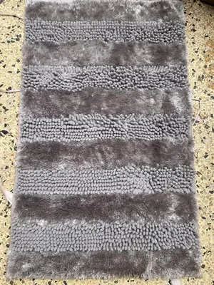 Bathroom Door Mat Gray
