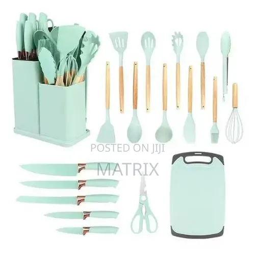 19 PCS Kitchen Utensils and Knife Set