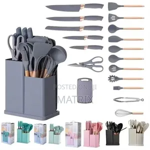 19 PCS Kitchen Utensils and Knife Set