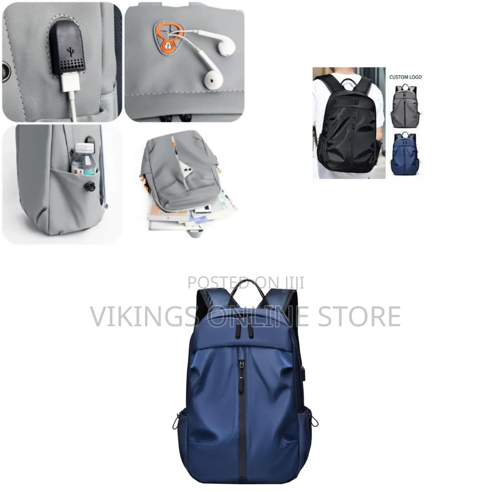 Travel Laptop Backpack for Students Book Bag, Work, Business With Usb