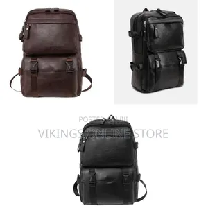 Backpack Soft Leather for Men, High-Quality Luxury Designer Casual