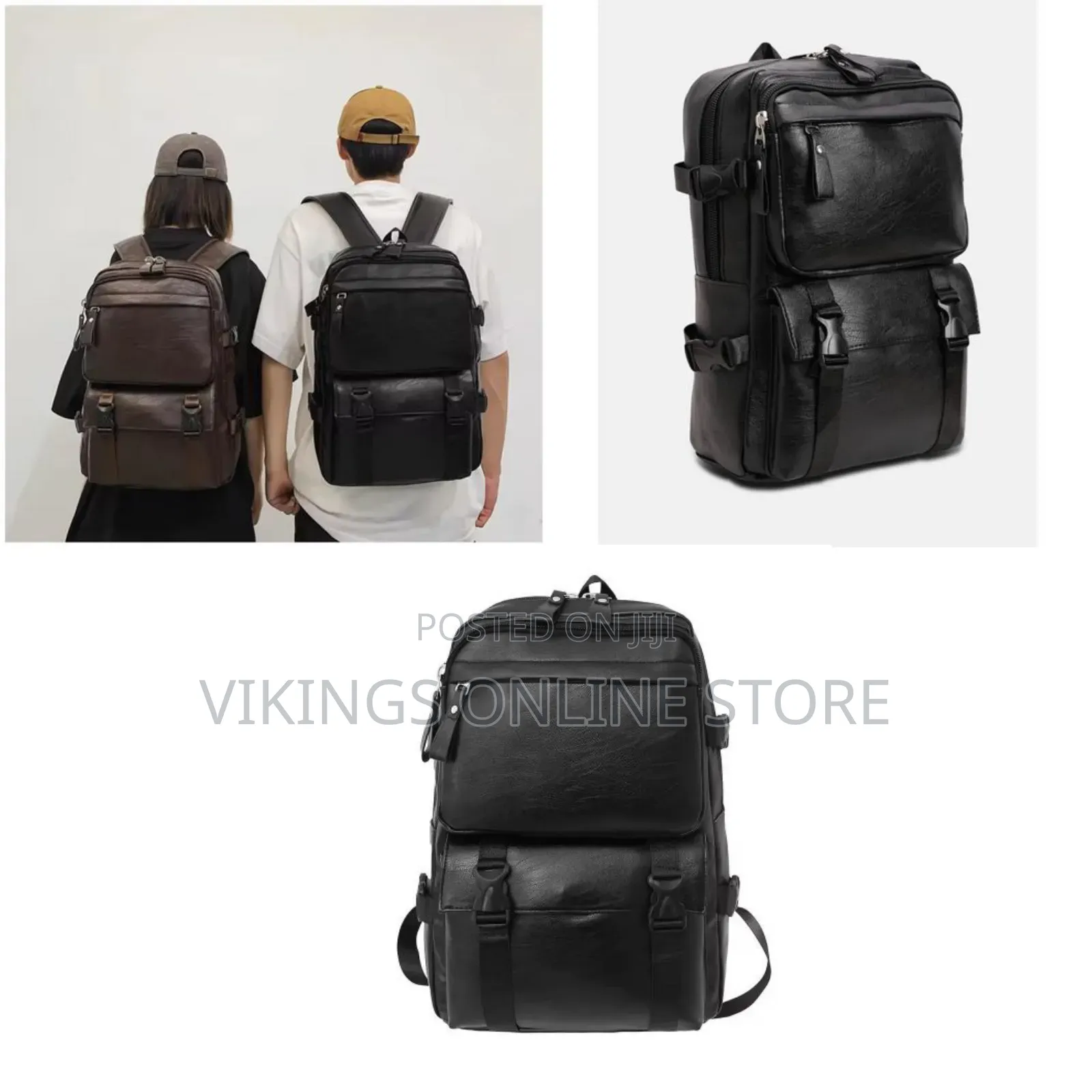 Backpack Soft Leather for Men, High-Quality Luxury Designer Casual