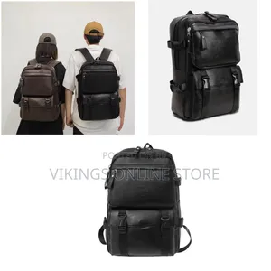 Backpack Soft Leather for Men, High-Quality Luxury Designer Casual
