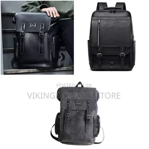 Vintage Backpack Soft Leather for Men, High-Quality Luxury Designer